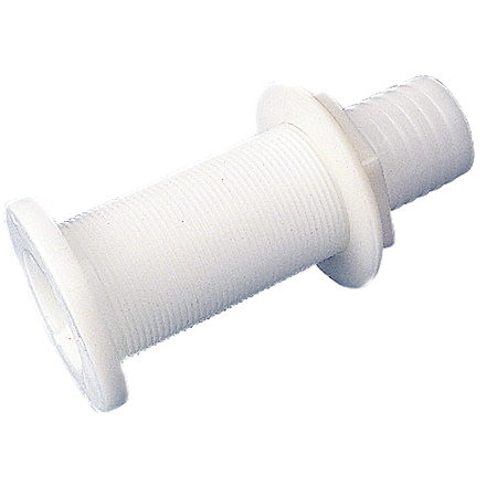 Sea-Dog Thru-Hull Fitting - 1-1/2in.Hose, White, 520690-1