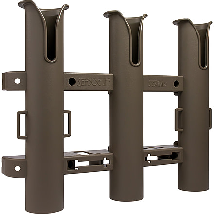Sea-Dog Triple Threat Three Pole Rod Holder - Flat Dark Earth, 325034-1