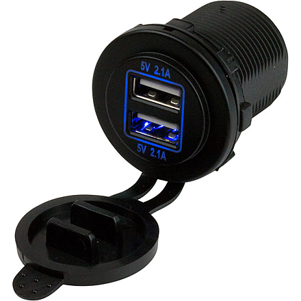Sea-Dog USB Power Socket Dual 77188