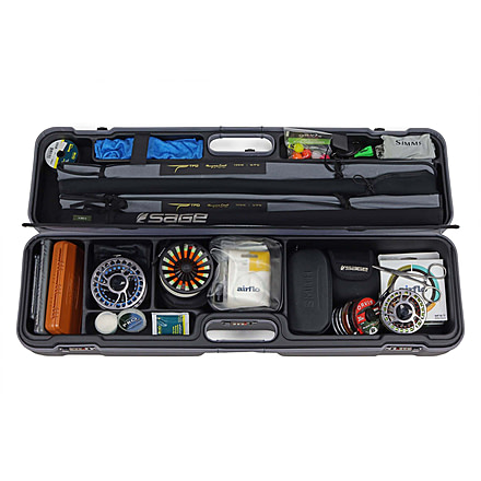 Sea Run Norfork Expedition Fly Fishing Rod Travel Case, 9.5 FT Rod, Black/Gray, 16201LX/6226