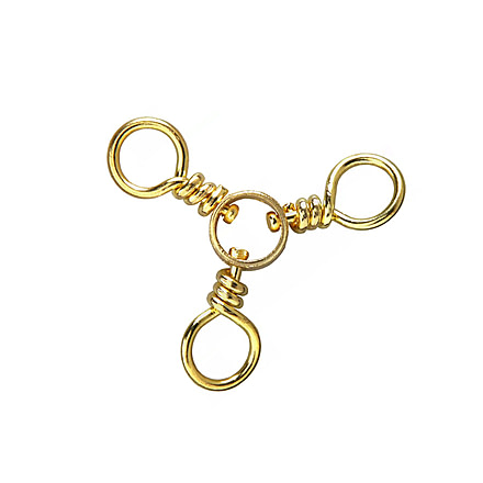 Sea Striker 3-Way Swivel Brass Size 1 4 pack, SS3WBR-1