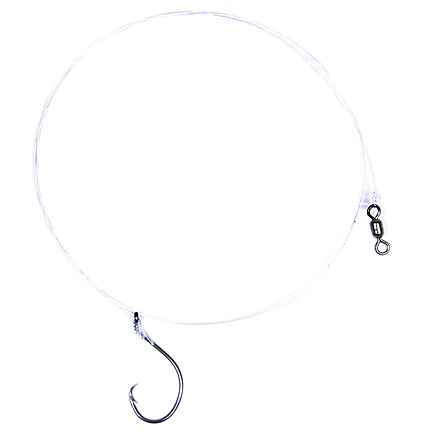 Sea Striker Circle Hook Leader 30# Mono Black Hook, Size 3/0, 3 per Pack, CHL30