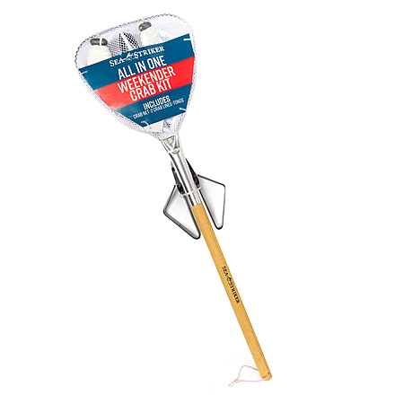 Sea Striker Family crabbing kit, Net, 2 throw lines tongs, SSCRAB-KIT