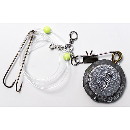 Sea Striker Flounder rig, 40 lb mono, sz9 hook, 3oz, SS-FF32403OZ-9