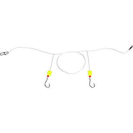 Sea Striker Pro Series Pompano Circle Hook Rig, #2/0 E.Claw Circle Hook Yel Floats w/Fluorocarbon, FC-PPR20