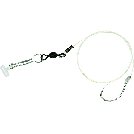 Sea Striker Snelled Drum Rig 130 Lb Mono, 92553 Style 5/0 Hook w/Sinker Slide 12/Hanger, FF5/0