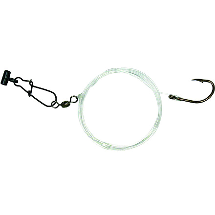 Sea Striker Striped Bass Eel Rig w/Sinker Slide, 6/0 Hook 50 Lb Mono, 357-6/0