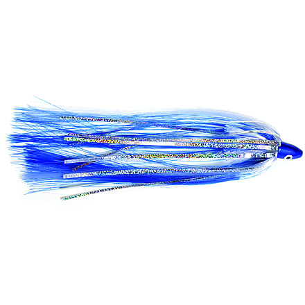 Sea Striker Unrigged Ballyhoo Lure, 1/8 oz Head, Blue/White, SB18-BW
