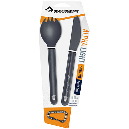 Sea to Summit AlphaLight 2-piece Set - Knife/Spork, Grey, 347