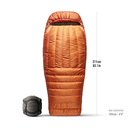 Sea to Summit Basecamp Down 15F/ -9C Sleeping Bag, Bombay Brown, Long, S1142