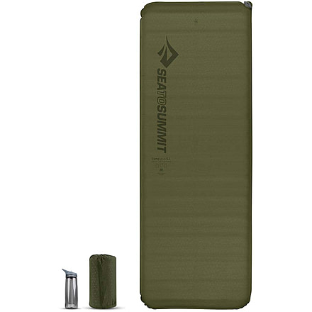 Sea to Summit Camp Plus SL Rectangular Mat, Green, Regular Wide, 908