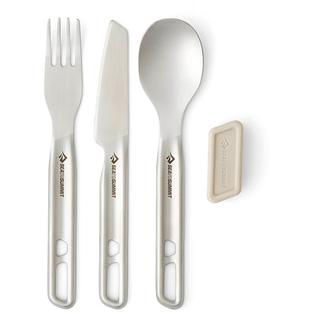Sea to Summit Detour Stainless Steel Cutlery Set, 1P, 3-Piece, A1315