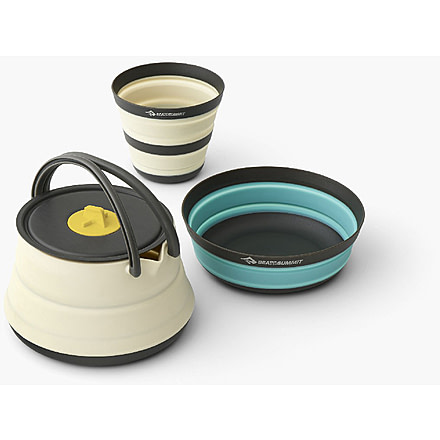 Sea to Summit Frontier UL Collapsible Kettle Cook Set - 3 Piece/1 Person, Multi, A1234