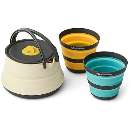 Sea to Summit Frontier UL Collapsible Kettle Cook Set - 3 Piece/2 Person, Multi, A1235