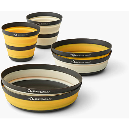 Sea to Summit Frontier UL Collapsible Dinnerware Set - 6 Piece/2 Person, Multi, A1341