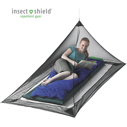 Mosquito Pyramid Net with Insect Shield-Single