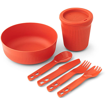 Sea to Summit Passage Dinnerware Set, 1P, 6 Piece, Spicy Orange, A1350-22