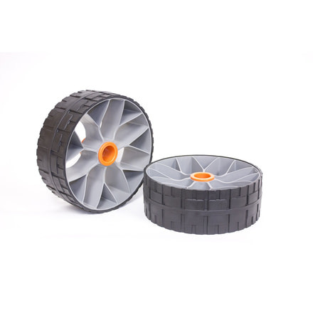 Sea to Summit Solution Retro-Fit Solid Wheels, 2-Pack, 35mm Hub, Fits SOT Carts, 680