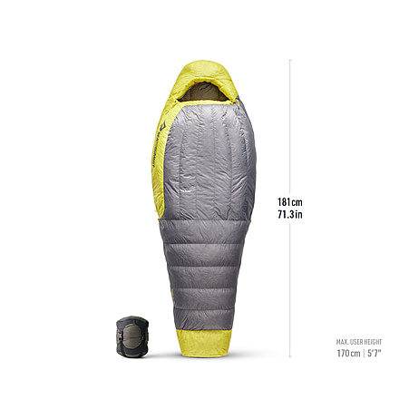 Sea to Summit Spark Down 30F/-1C Sleeping Bag - Womens, Regular, Pewter Grey, Regular, S3223