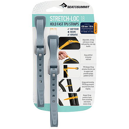 Sea to Summit Stretch-Loc TPU Straps 18, 2 Pack, Dusk, 450mm x 12mm, 851-65