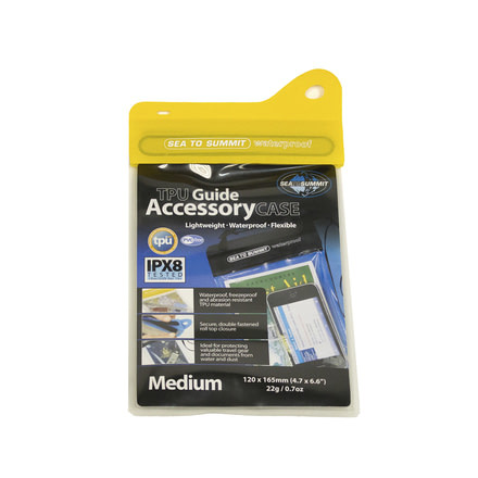 Sea to Summit TPU Accessory Case, Large, 6in x 8.5in, Yellow, 383-50