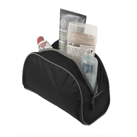 Sea to Summit Travelling Light Toiletry Bag-Black-Small