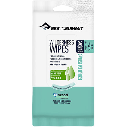 Sea to Summit Wilderness Wipes, White, 36 pack, 298