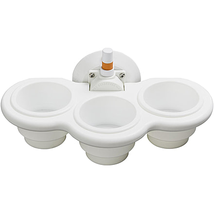 SeaSucker 3-Cup Holder Vertical Mount, White, MC5311W