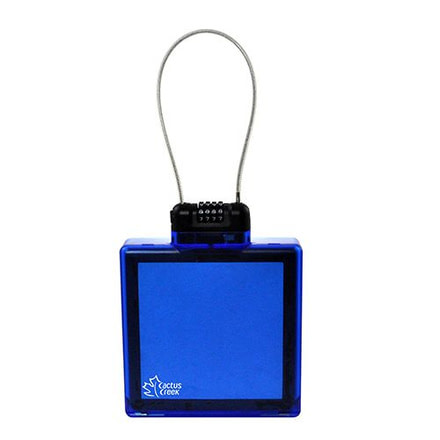 Seattle Sports Cactus Creek AquaLock Box, Medium, Blue, Medium, Pc, Abs, Steel Cable, 1 Year Mfg Warranty, SEA-43924