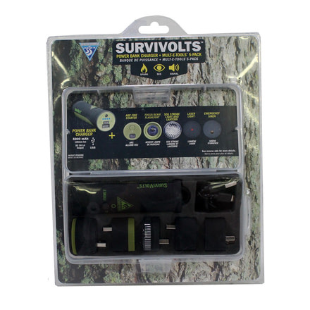 Seattle Sports SurviVolts Powerbank Charger + Mult-E-Tools