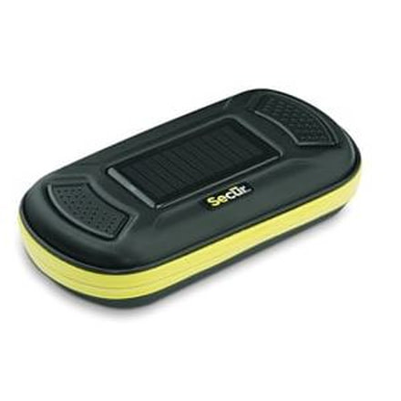 Secur Solar Media Player and Power Bank Plus, Yellow/Green, Black SP-5001