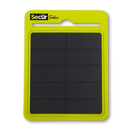 Secur Solar Power Pad 3000 USB Digital Device Fast Charger,Yellow/Green/Black SP-3011
