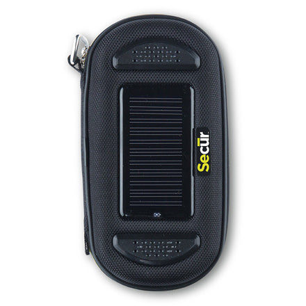Secur Waterproof Solar Stereo Media Player w/ Solar Charger,Power Bank,Case,Yellow/Green/Black SP-5000