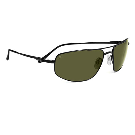 Serengeti Levanto Sunglasses - Satin Black Frame, 555nm Polarized Lenses 7586