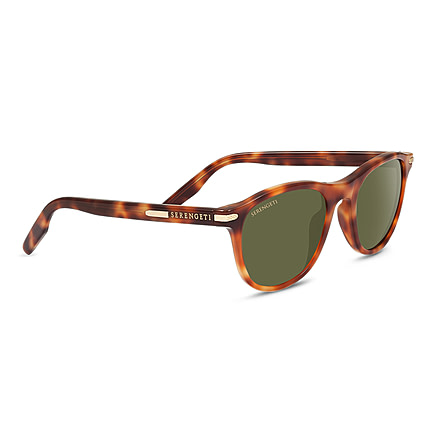Serengeti Andrea Sunglasses,Butter Rum Tortoise Frame,Polarized 555nm Round Lens 8465
