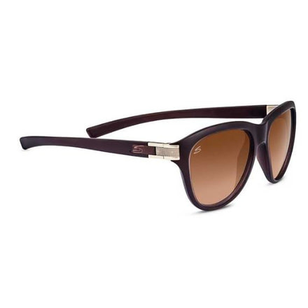 Serengeti Elba Sunglasses,Sanded Crystal Brown Frame,Polarized Drivers Gradient Round Lens 8340