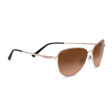 Serengeti Gloria Sunglasses, Shiny Rose Gold, Drivers Gradient, 8414
