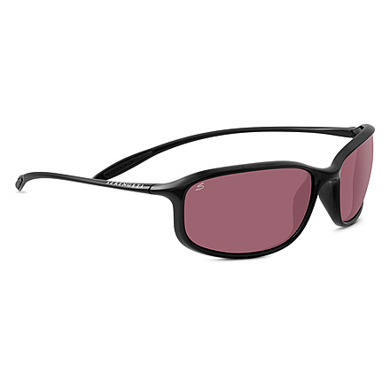 Serengeti Sestriere Sunglasses, Shiny/Satin Black Frame, Polar PhD Sedona Lens, 8111