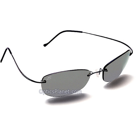 Serengeti Stratus Titanium PolarMax Polarized Photochromic CPG Lens Sunglasses, Gunmetal Frame - 6845