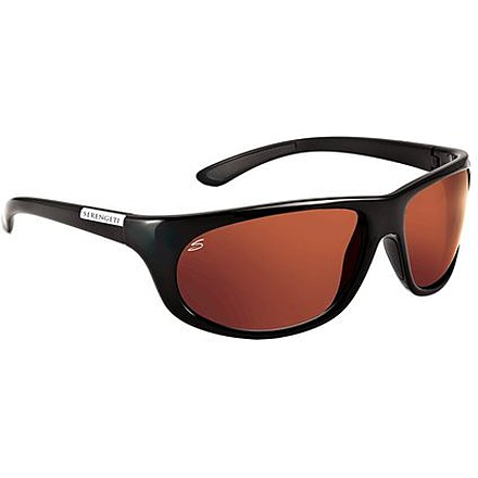 Serengeti Sunglasses Presa Shiny Black Polar PhD DR Lens 7335