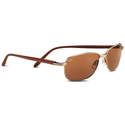 Serengeti Avena Sunglasses 7384, Gold w/Brown Tannery Frame, Non Polar Drivers Lens