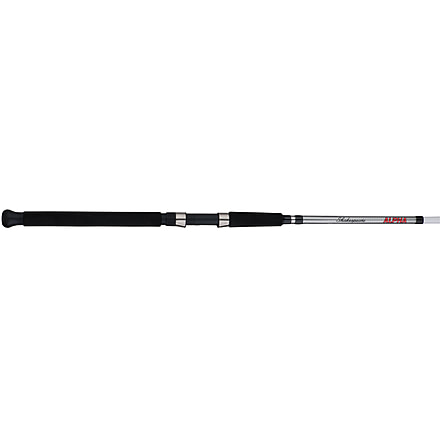 Shakespeare Alpha Bigwater Spinning Rod, Saltwater, Handle Type A, 9ft. Rod Length, Medium Heavy Power, 2 Pieces, White/Black, ALPHABWSP90