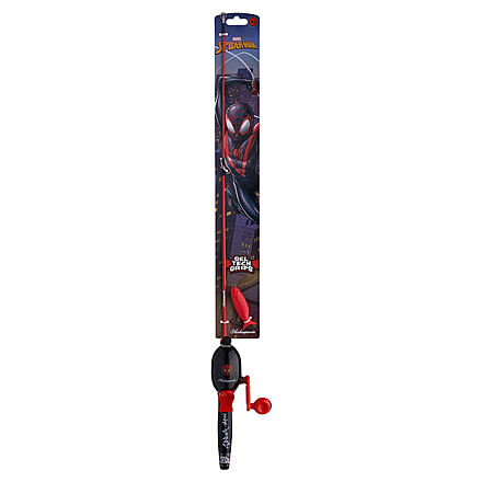 Shakespeare Marvel Miles Morales Beginner Kit, 3.1/1, 5, 2ft. 6in. Rod Length, Medium Power, 1 Piece Rod, MILESKIT-B
