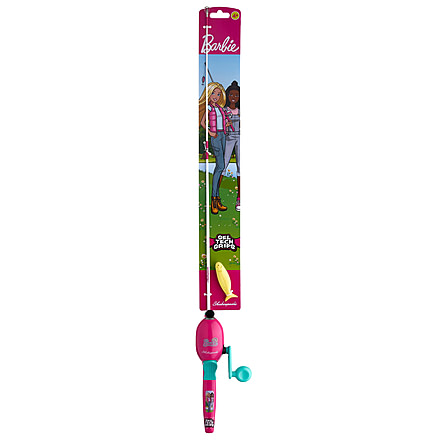 Shakespeare Mattel Barbie Beginner Kit, 3.1/1, 5, 2ft. 6in. Rod Length, Medium Power, 1 Piece Rod, BARBIEKIT-B