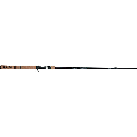 Shakespeare Ugly Stik Elite Cast Rod, 1 Piece, X-Fast, Medium, 1/4-5/8oz Lures, 8 lb, 17lb, 8 Guides, 66, USECA661M