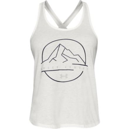SHED, Under Armour Outdoor Icon Tank -Womens, Onyx White, Small, 1325813-112-S