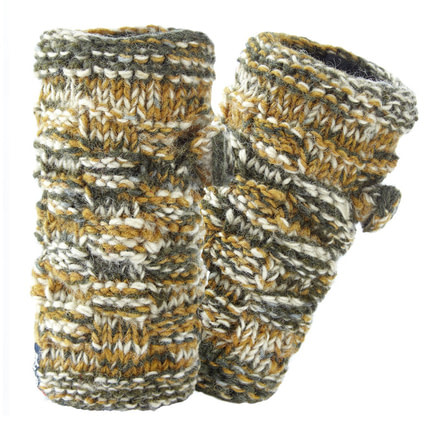 Sherpa Basket Weave Rimjhim Handwarmers, Karnali Sand, One size, KH1219-222