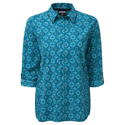 Sherpa Chakra Long Sleeve Shirt - Womens, Blue Tara, Extra Small SW3130-BLUE TARA-XS