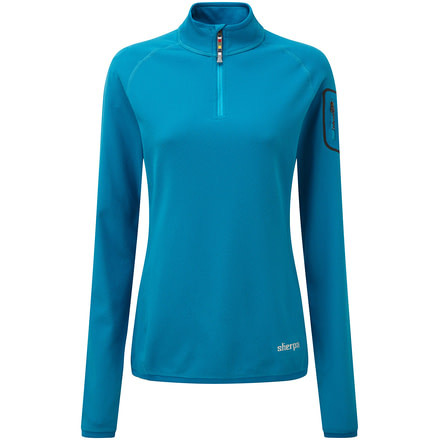 Sherpa Dikila 1/4 Zip Long Sleeve - Women's-Blue Tara-X-Small