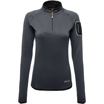 Sherpa Dikila 1/4 Zip Long Sleeve - Women's-Kharani/Black-Large